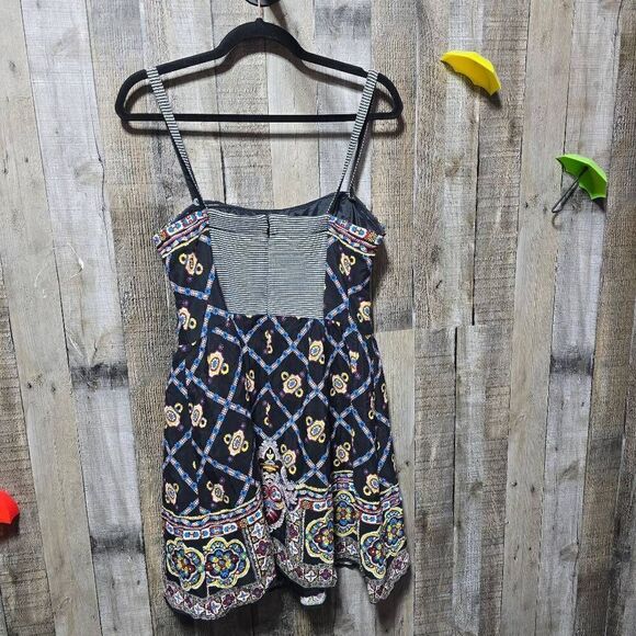 Nanette Lepore Black Pattern Mini Dress - Picture 2 of 4